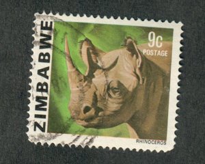 Zimbabwe #419 used single