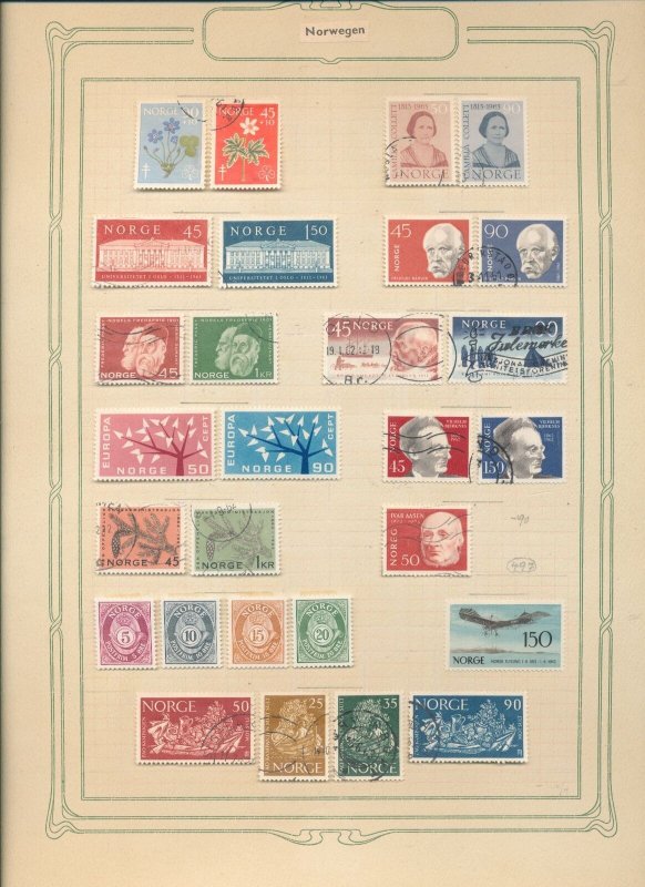 Norway 1940s/70s Used MH MNH Collection (Apx 370+ Items) EP526