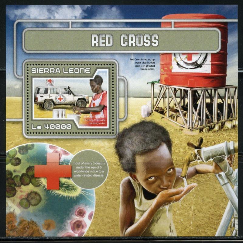 SIERRA LEONE 2017  RED CROSS SOUVENIR SHEET MINT NH