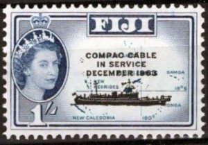 ZAYIX Fiji 205 MNH Overprint Ships COMPAC Communications Telephone 051023SM05M