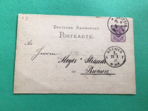 Germany Bremen 1876 postcard A15506
