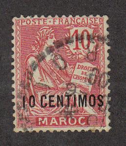 French Morocco Types of France (03)(Scott # 16) Used