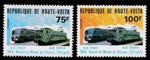 Burkina Faso # 526-527, Locomotives, Mint NH, 1/2 Cat.