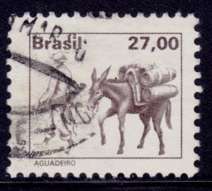 Brazil, 1979, Donkey, Water Transport, 27c, used**