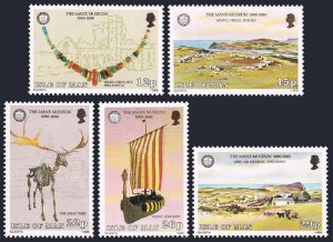 Isle of Man 301-305,MNH.Michel 302-306. Manx Museum,Ancient Monuments,1986.