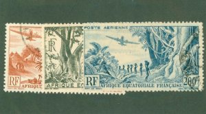 FRENCH EQUATORIAL AFRICA C31-33 USED CV $4.05 BIN $2.00