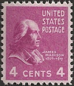 # 808 MINT NEVER HINGED JAMES MADISON