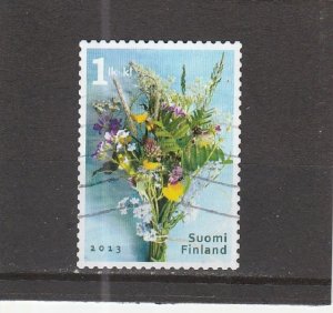 Finland  Scott#  1428  Used  (2013 Flower Bouquet)