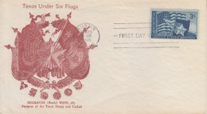 1945 Texas Statehood (Scott 938) Buck Winn UA FDC