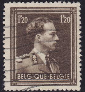 Belgium - 1951 - Scott #285 - used - King Leopold III