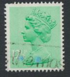 GB Machin 12½p  SG X898  Scott MH80 Used phosphor shift please read details