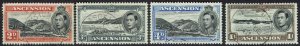 ASCENSION ISLAND 1938 KGVI PICTORIAL RANGE TO 1/- PERF 13 USED