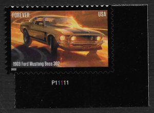 US #5715 (60c) Pony Cars - 1969 Ford Mustang Boss 302 ~ MNH