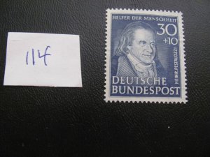 GERMANY 1951 MNH SC B323 SINGLE XF $80 (114)