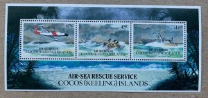 Cocos Islands 1993 Air-Sea Rescue Service MS, MNH. Scott 285a, CV $11.00