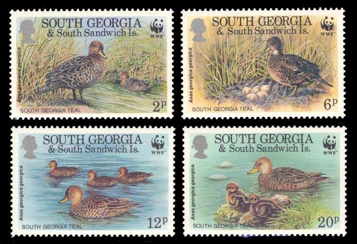 South Georgia 1992 Scott #162-165 Mint Never Hinged