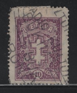 Lithuania 213 Double-Barred Cross 1927