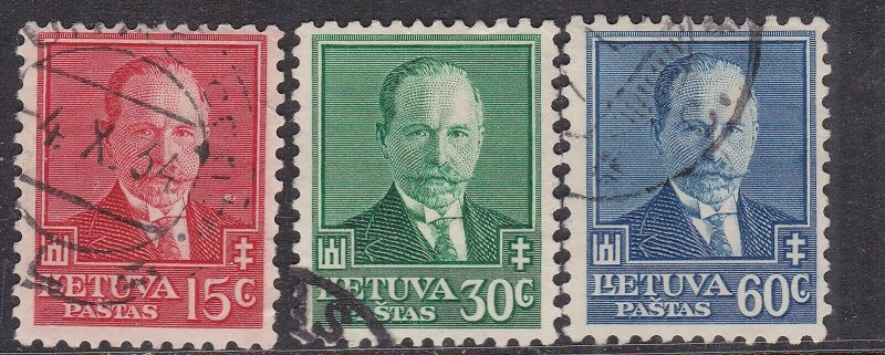 LITHUANIA  ^^^^1934 used set ( President ) $$ @ lar 1402lith