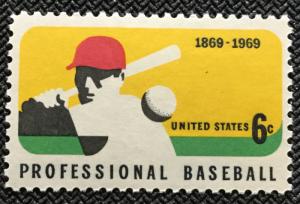 US #1381 MNH Single Professional Baseball SCV $.55 L3