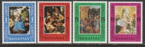 1976 Bahamas - Sc 394-7 - MNH VF - 4 single - Christmas