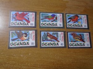 Uganda  #  1570-75   MNH  Birds