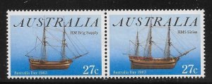 Australia 862a 1983 Australia Day pair MNH