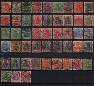 A very attractive lot of 48 Germania stamps all with SON SOTN postmarks cancel