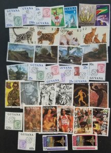 GUYANA Used Stamp Lot Collection T5252