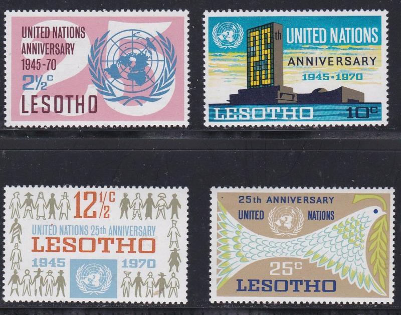 Lesotho # 82-85, U.N. 25th Anniversary, NH, 1/2 Cat.