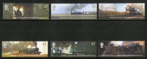 GREAT BRITAIN 2172-77 MNH  SCV $8.85 BIN $4.50 TRAINS