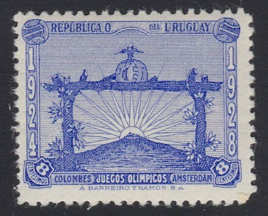 URUGUAY 1928 Football 8c fresh MNH - never hinged...........................H257