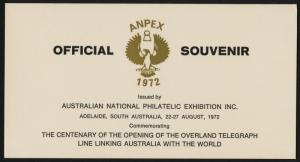 Australia ANPEX Vignette m/s Black Printing in Folder