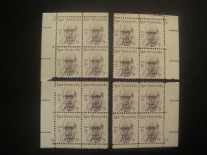 Scott 1845, 2c Igor Stravinsky, PB4 #2 x4, Matched Set, MNH Great Americans