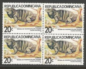 Dominican Republic 835 MNH BLOCK OF 4 [D1]