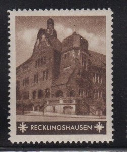 German Tourism Advertising Stamp- Cities, Towns & Landmarks- Recklingshausen MNH