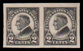 PCBstamps   US # 611 Pair 4c(2x2c)Harding Memorial, MNH, (3)