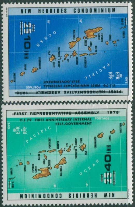 New Hebrides 1979 SG269-270 Internal Self-Government set MNH