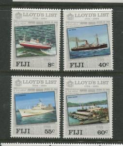 Fiji - Scott 509-512 - Lloyds List Issue -1984 -MNH - Set of 4 Stamps
