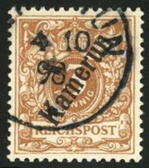 German Colonies, Cameroon #1 (Mi. 1bI) Cat€180, 1897 3pf light brown, with ...