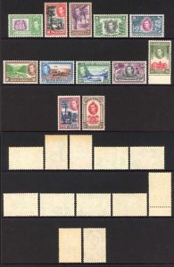 British Honduras SG150/61 1938 KGVI Set of 12 M/M