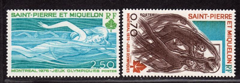 $St. Pierre+Miguelon Sc#448-49 M/NH, complete set, Cv. $17.50