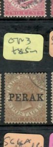 MALAYA  PERAK (P2411B) QV   2C   SG 5    VFU  COPY  3 