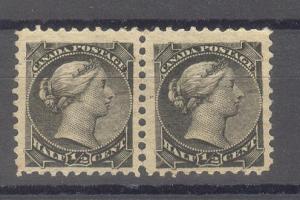 Canada with offset print on back Scott # 34 Used NH