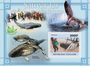 TOGO 2011 SHEET SAVE THE WHALES MARINE LIFE tg11118b