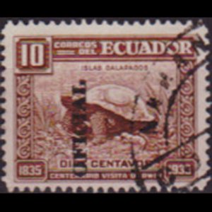 ECUADOR 1936 - Scott# O192 Giant Tortoise 10c Used