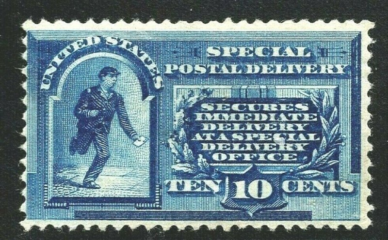 [FD]  US #E1 1893 Mint -NH 10c Blue ~ First Special Delivery Issue...CV = $1250