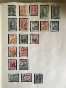 Turkey: Lot Old Stamps on Page