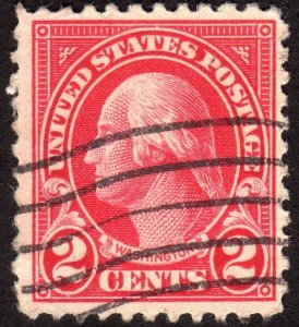 1923, US 2c, George Washington, Used Sc 554