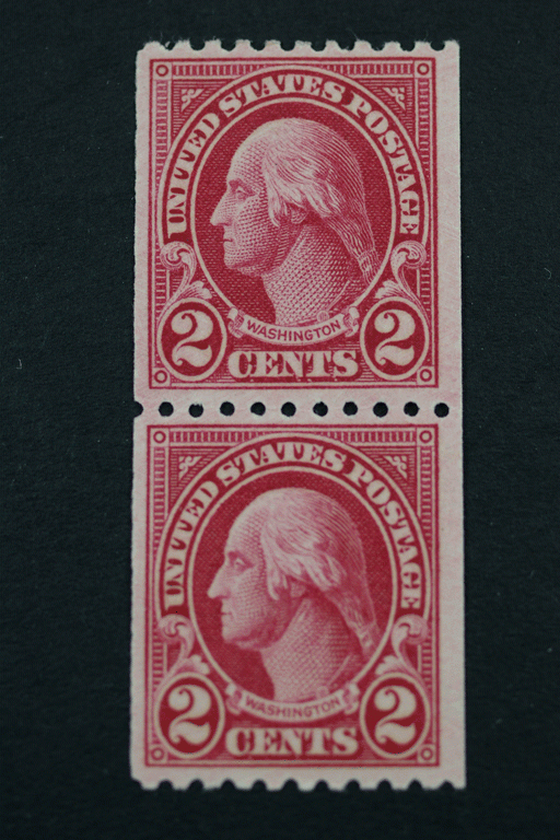 United States #606 Coil Pair Mint OG