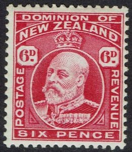 NEW ZEALAND 1909 KEVII 6D PERF 14 X 14.5 